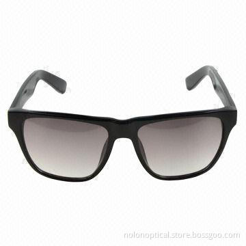 Fashion black acetate sunglasses for men